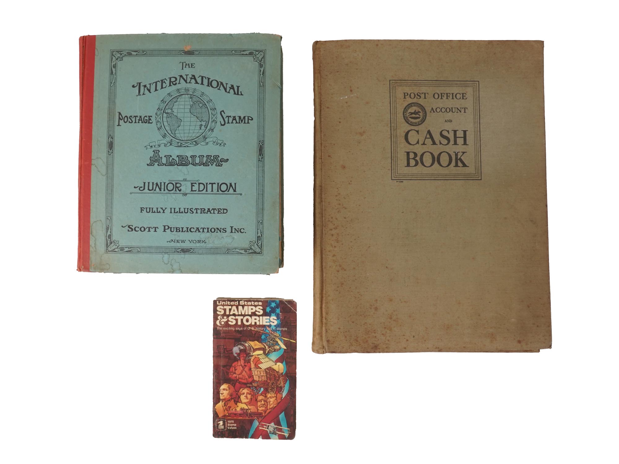 US HISTORY TOLD IN STAMPS BOOK AND A SCOTT ALBUM PIC-